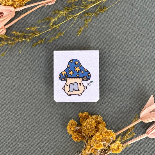 Mushroom magnetic bookmark | Signet magnétique des champignon