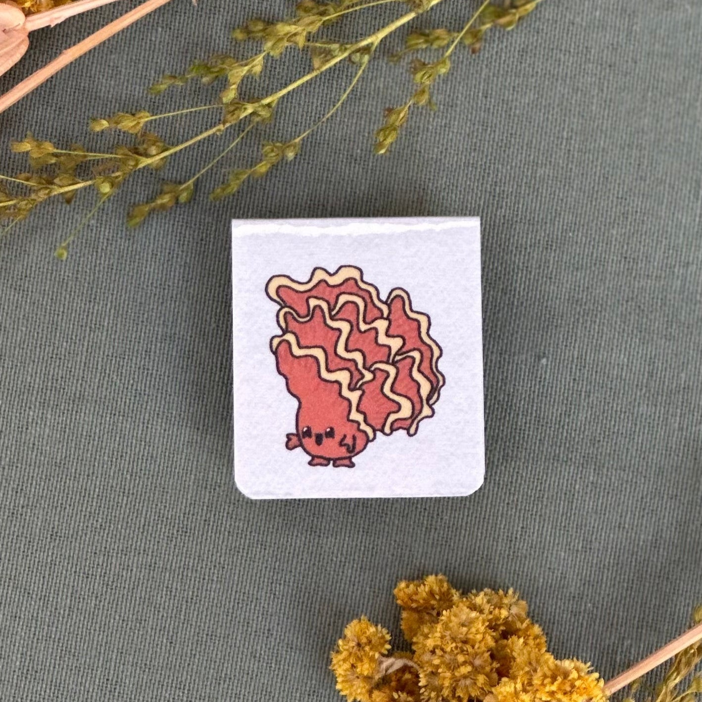 Mushroom magnetic bookmark | Signet magnétique des champignon