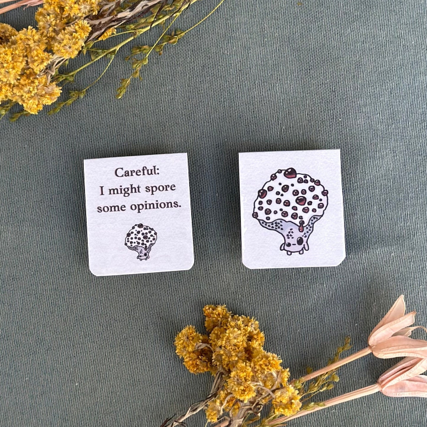 Mushroom magnetic bookmark | Signet magnétique des champignon
